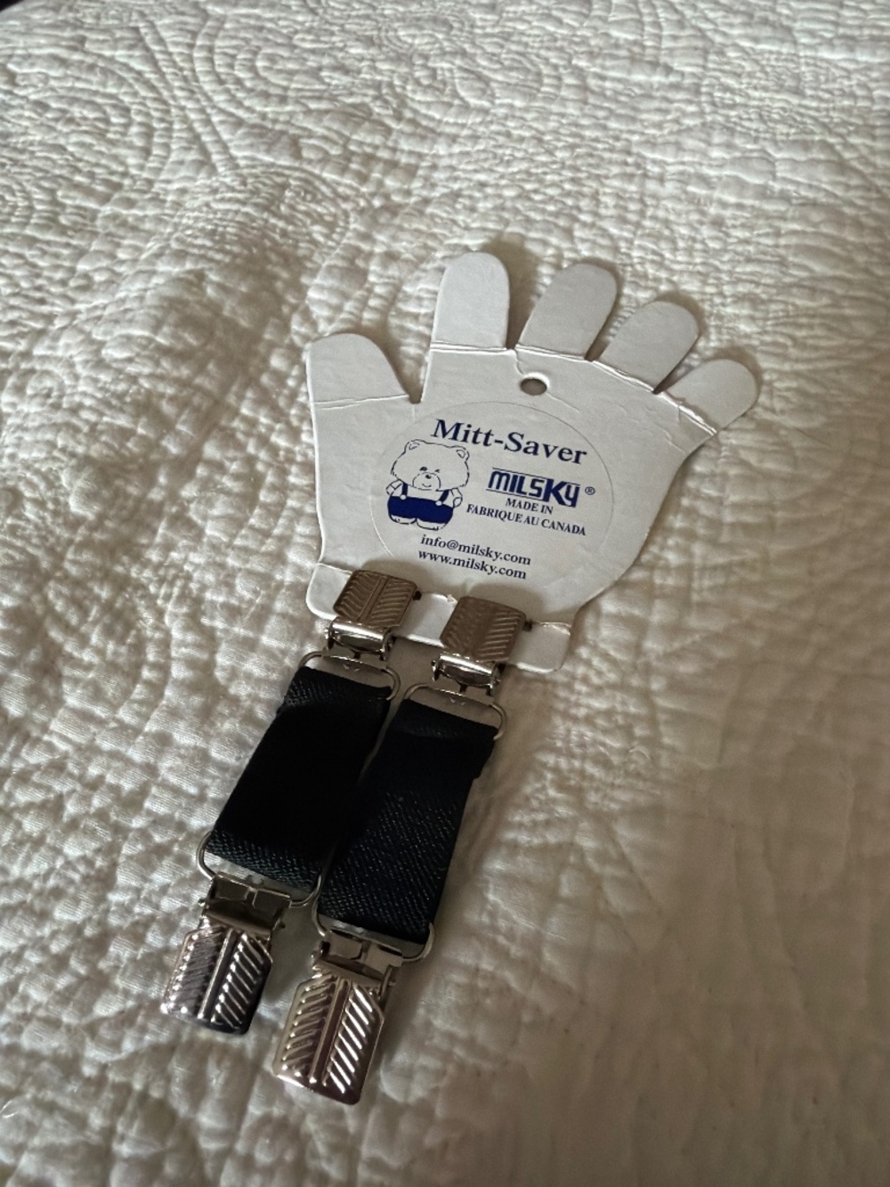 Mitt-saver straps by Milsky - made in Canada 🇨🇦